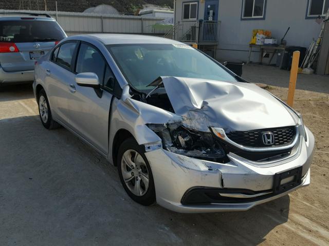 19XFB2F50EE044422 - 2014 HONDA CIVIC LX SILVER photo 1