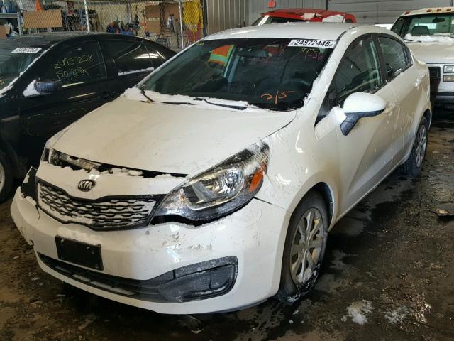 KNADM4A36D6247092 - 2013 KIA RIO LX Սպիտակ լուսանկար 2