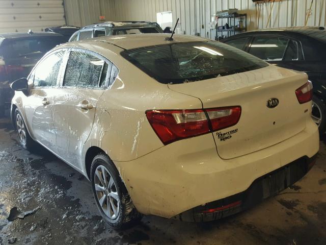 KNADM4A36D6247092 - 2013 KIA RIO LX WHITE photo 3