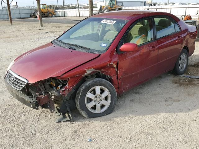 1NXBR32E16Z657752 - 2006 TOYOTA COROLLA CE RED photo 2