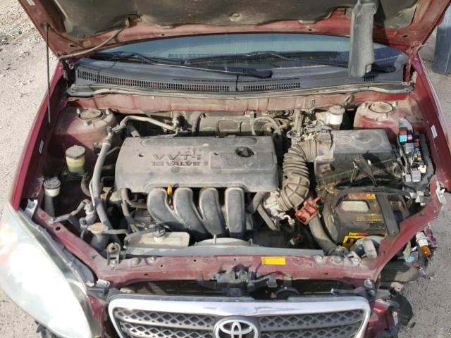 1NXBR32E16Z657752 - 2006 TOYOTA COROLLA CE RED photo 7