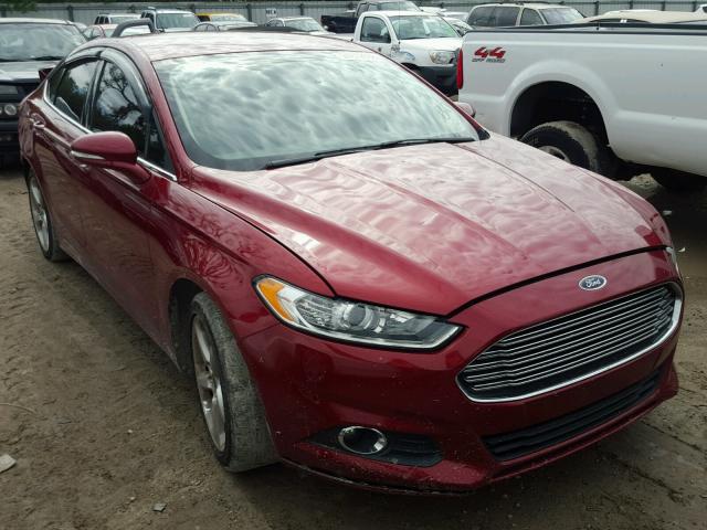 3FA6P0HDXFR219561 - 2015 FORD FUSION SE RED photo 1