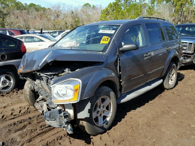 1D4HB48D34F192225 - 2004 DODGE DURANGO SL GRAY photo 2