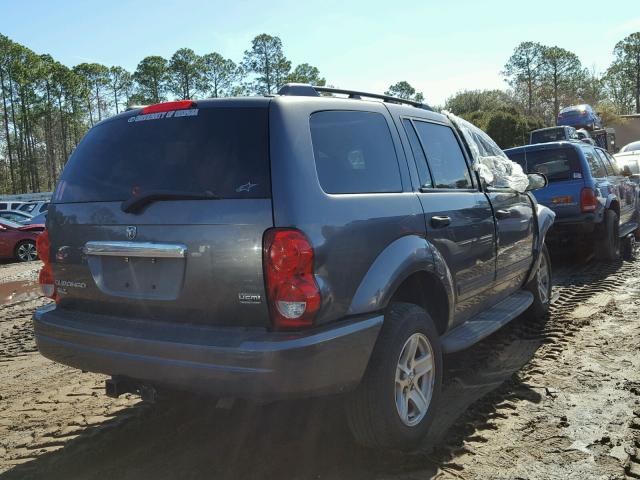 1D4HB48D34F192225 - 2004 DODGE DURANGO SL GRAY photo 4