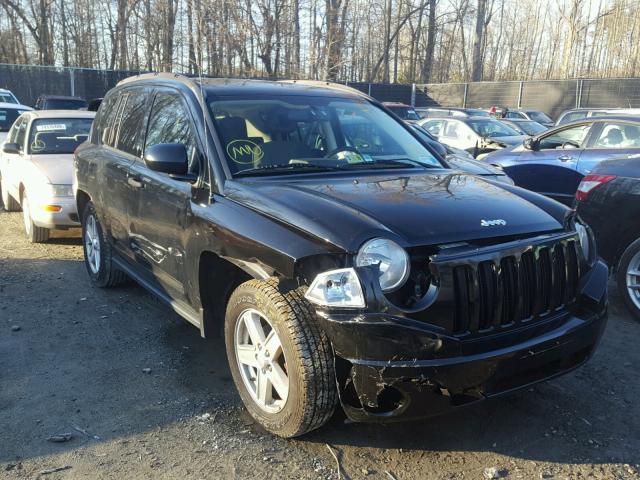 1J8FF47W97D596733 - 2007 JEEP COMPASS BLACK photo 1