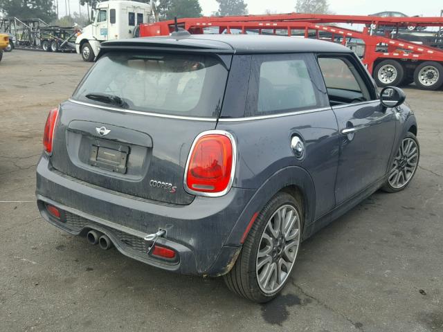 WMWXP7C5XF2A33837 - 2015 MINI COOPER S GRAY photo 4