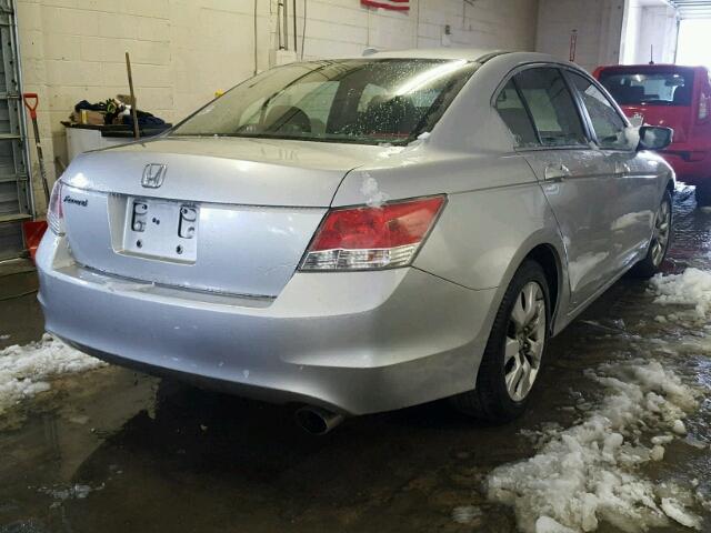 1HGCP26889A094994 - 2009 HONDA ACCORD EXL SILVER photo 4
