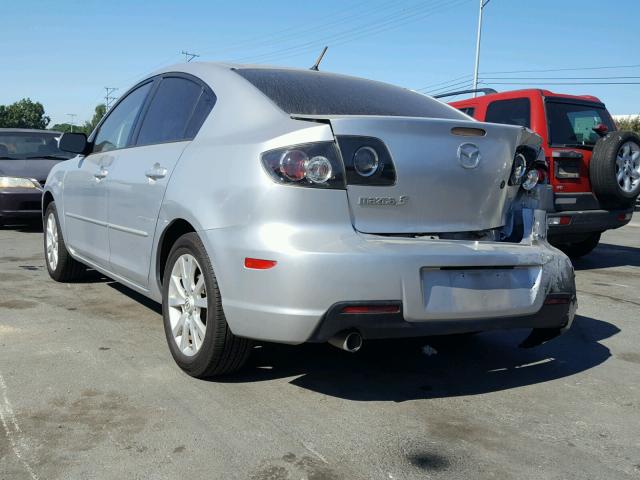 JM1BK32G371628699 - 2007 MAZDA 3 I SILVER photo 3