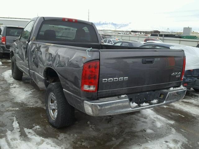 1D7HU16D23J639444 - 2003 DODGE RAM 1500 S GRAY photo 3