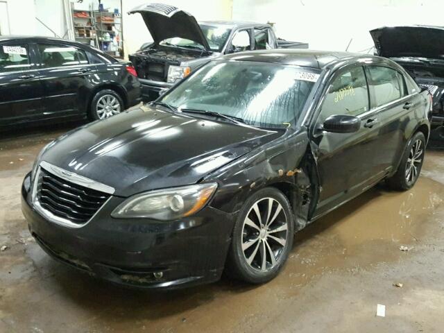 1C3CCBBB4DN570563 - 2013 CHRYSLER 200 TOURIN BLACK photo 2