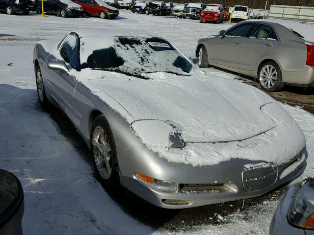 1G1YY22G845113357 - 2004 CHEVROLET CORVETTE SILVER photo 1