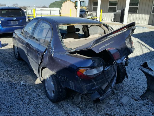 1G1NE52J6Y6130702 - 2000 CHEVROLET MALIBU LS 蓝色 照片 3