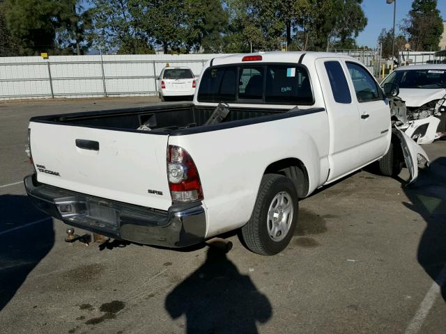 5TETX22N69Z665222 - 2009 TOYOTA TACOMA ACC WHITE photo 4