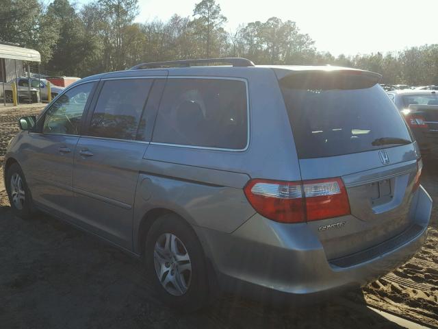 5FNRL38726B000609 - 2006 HONDA ODYSSEY EX GRAY photo 3