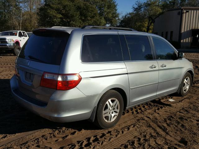 5FNRL38726B000609 - 2006 HONDA ODYSSEY EX GRAY photo 4