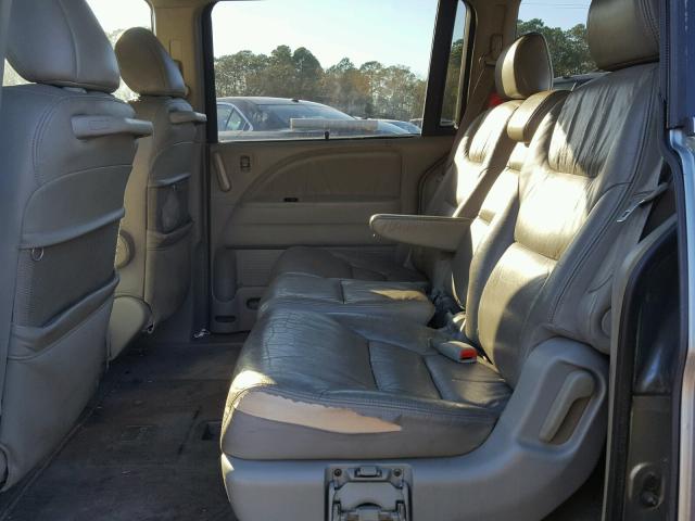 5FNRL38726B000609 - 2006 HONDA ODYSSEY EX GRAY photo 6