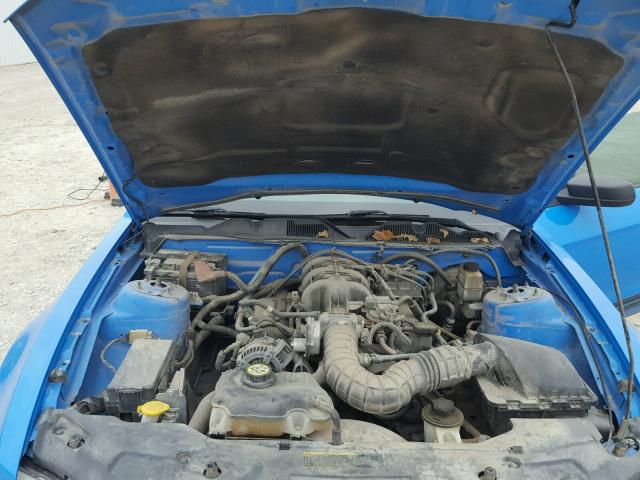 1ZVBP8ANXA5130950 - 2010 FORD MUSTANG BLUE photo 7