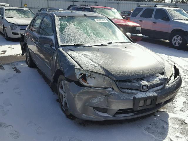 1HGES26734L014545 - 2004 HONDA CIVIC EX ვერცხლისფერი ფოტო 1