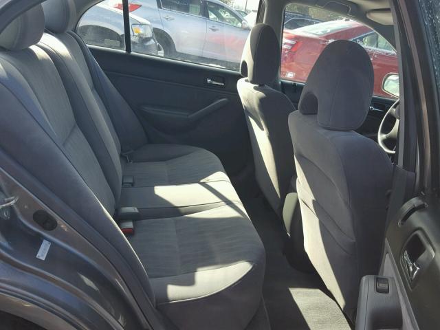 1HGES26734L014545 - 2004 HONDA CIVIC EX ვერცხლისფერი ფოტო 6