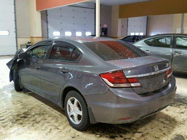 19XFB2F82EE206738 - 2014 HONDA CIVIC EX ნაცრისფერი ფოტო 3