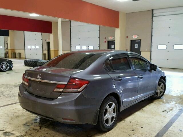 19XFB2F82EE206738 - 2014 HONDA CIVIC EX GRAY photo 4