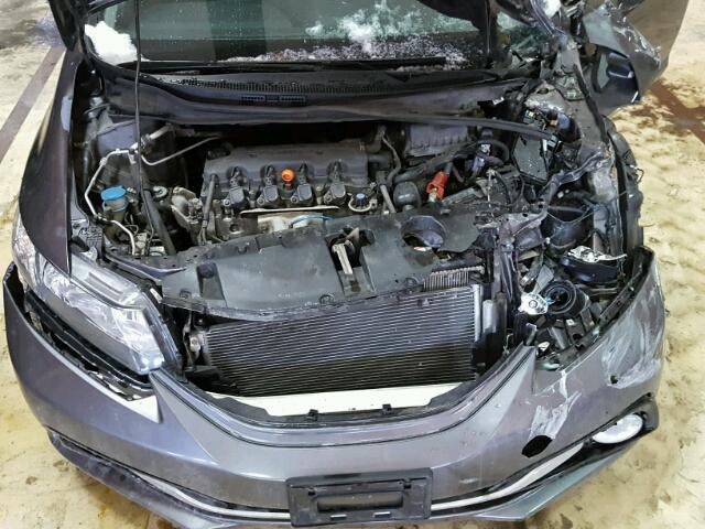 19XFB2F82EE206738 - 2014 HONDA CIVIC EX ნაცრისფერი ფოტო 7
