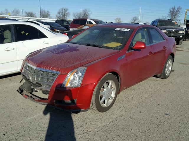 1G6DF577880172596 - 2008 CADILLAC CTS RED photo 2