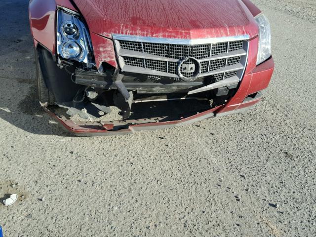 1G6DF577880172596 - 2008 CADILLAC CTS RED photo 9