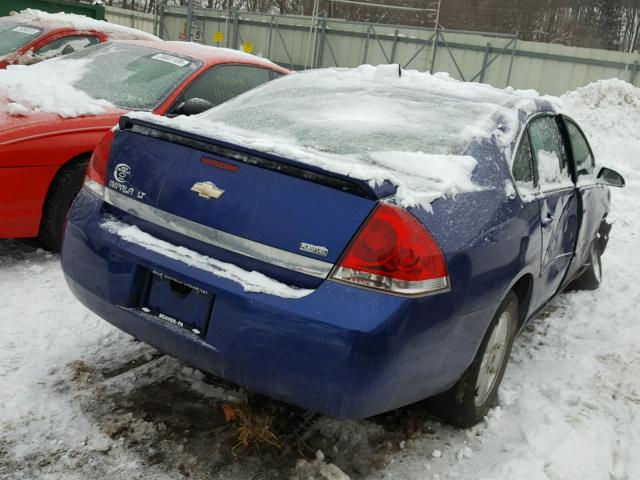 2G1WT58K279367589 - 2007 CHEVROLET IMPALA LT BLUE photo 4