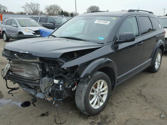 3C4PDCBG1DT645795 - 2013 DODGE JOURNEY SX BLACK photo 2