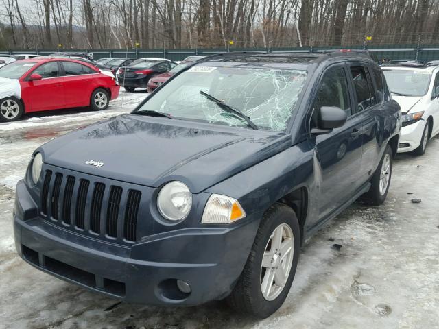 1J8FF47W07D110648 - 2007 JEEP COMPASS BLUE photo 2