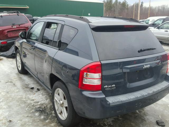 1J8FF47W07D110648 - 2007 JEEP COMPASS BLUE photo 3