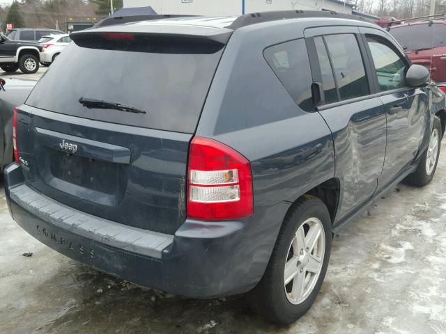 1J8FF47W07D110648 - 2007 JEEP COMPASS BLUE photo 4