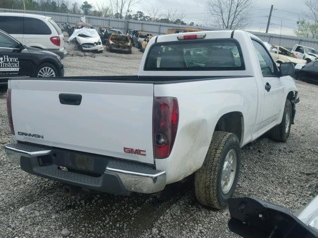 1GTCS148468140866 - 2006 GMC CANYON WHITE photo 4