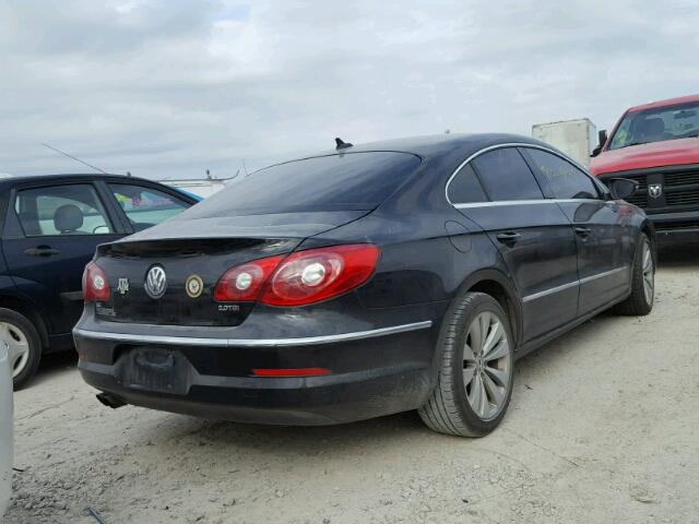 WVWMN7AN0BE719583 - 2011 VOLKSWAGEN CC SPORT BLACK photo 4