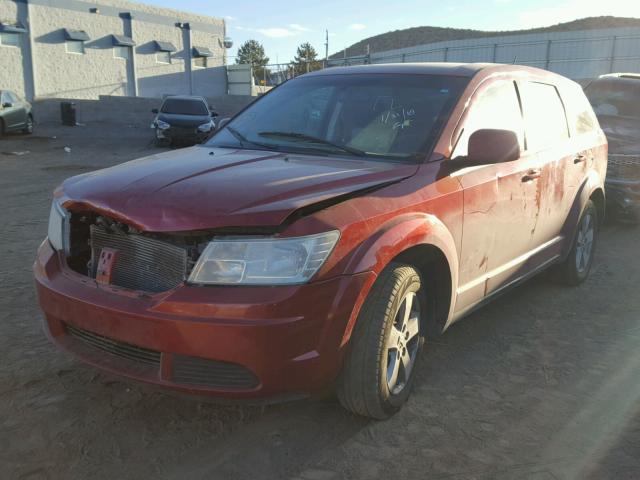 3D4GG57V59T166719 - 2009 DODGE JOURNEY SX RED photo 2