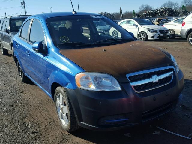 KL1TD56E59B692508 - 2009 CHEVROLET AVEO LS BLUE photo 1