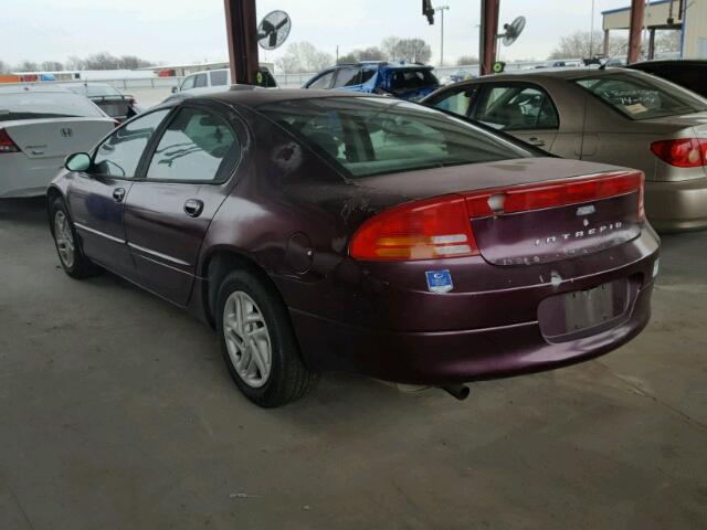 2B3HD46R0XH634629 - 1999 DODGE INTREPID PURPLE photo 3