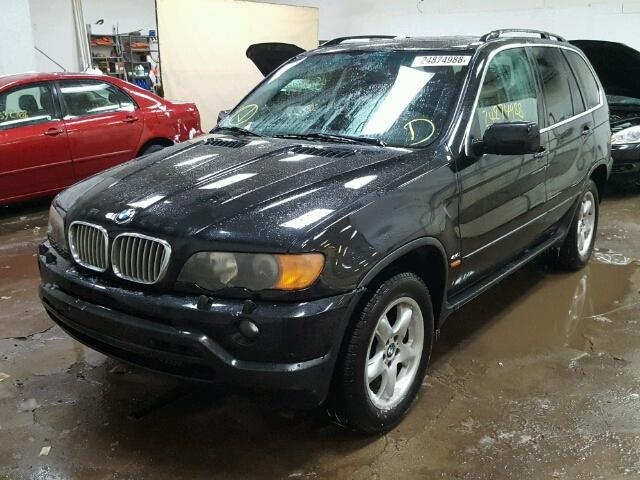 5UXFB33533LH45827 - 2003 BMW X5 4.4I BLACK photo 2