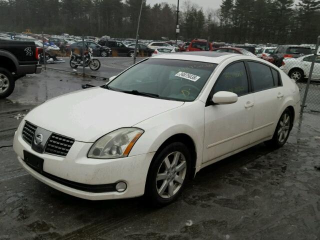 1N4BA41E45C837871 - 2005 NISSAN MAXIMA SE WHITE photo 2