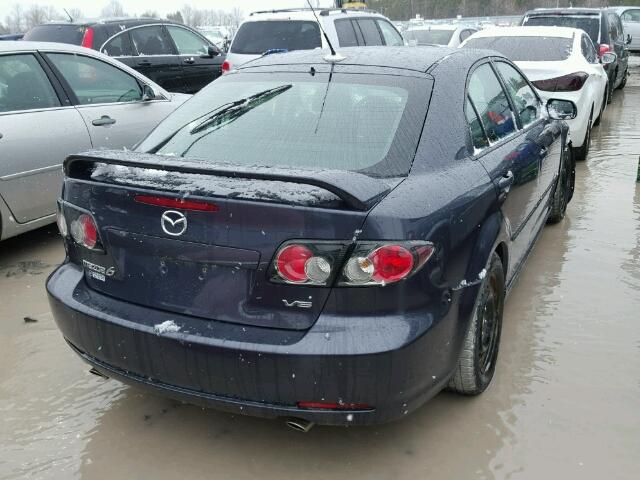 1YVHP84D875M55390 - 2007 MAZDA 6 S GRAY photo 4