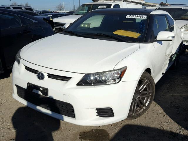 JTKJF5C75D3064699 - 2013 TOYOTA SCION TC WHITE photo 2