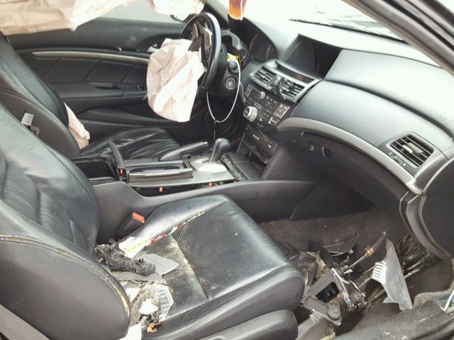 1HGCS12879A021503 - 2009 HONDA ACCORD EXL BLACK photo 5