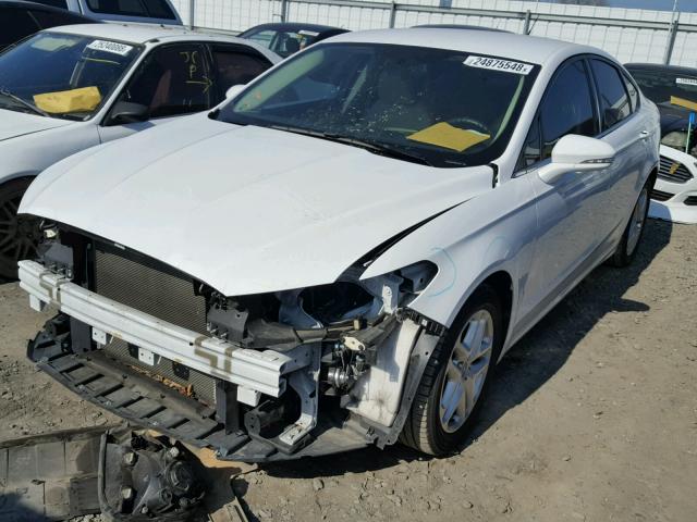 3FA6P0H73ER397255 - 2014 FORD FUSION SE WHITE photo 2