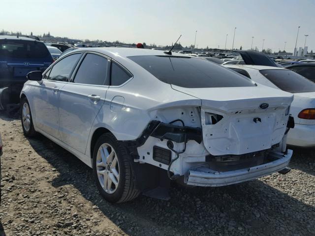 3FA6P0H73ER397255 - 2014 FORD FUSION SE WHITE photo 3