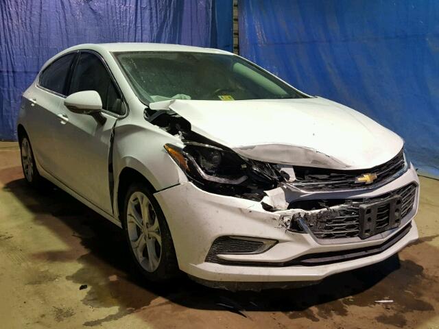 3G1BF6SM1HS596663 - 2017 CHEVROLET CRUZE PREM WHITE photo 1