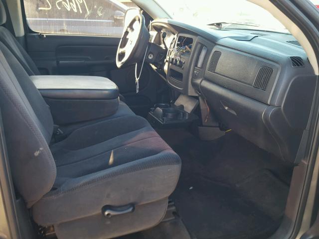 1D7HA16N63J541261 - 2003 DODGE RAM 1500 S GRAY photo 5