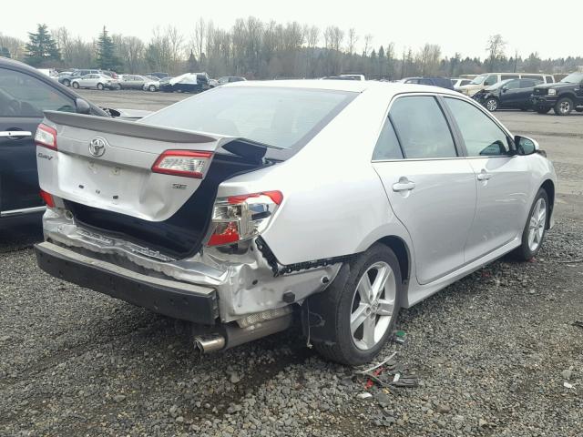 4T1BF1FK0DU235370 - 2013 TOYOTA CAMRY L SILVER photo 4