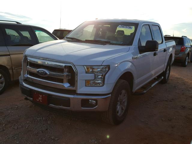 1FTEW1EF3HKC08087 - 2017 FORD F150 SUPER WHITE photo 2