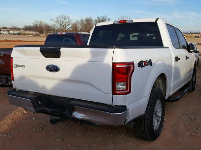 1FTEW1EF3HKC08087 - 2017 FORD F150 SUPER WHITE photo 4